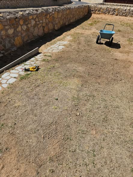 After restoration - clean residential yard